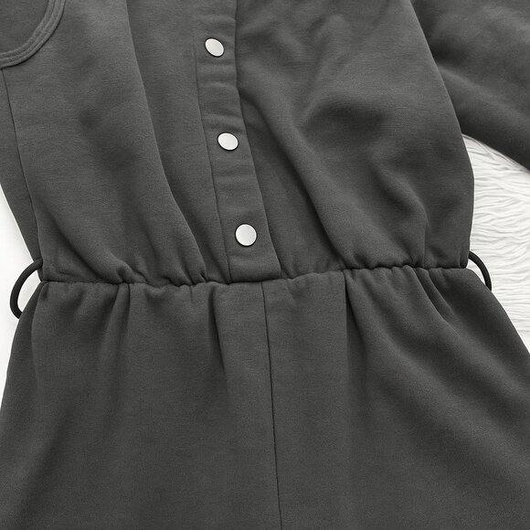 Zara Black Snap Button Jumpsuit - Picture 2 of 7